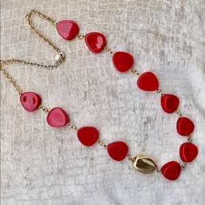 Statement Red Bauble Necklace